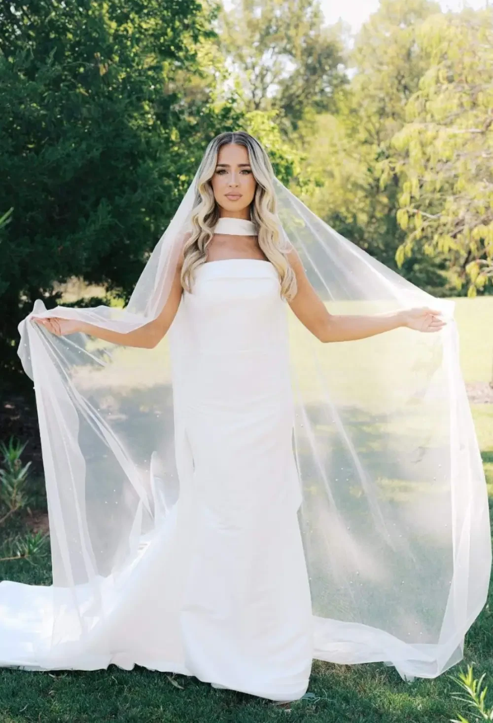 Photo of the white bridal gowns