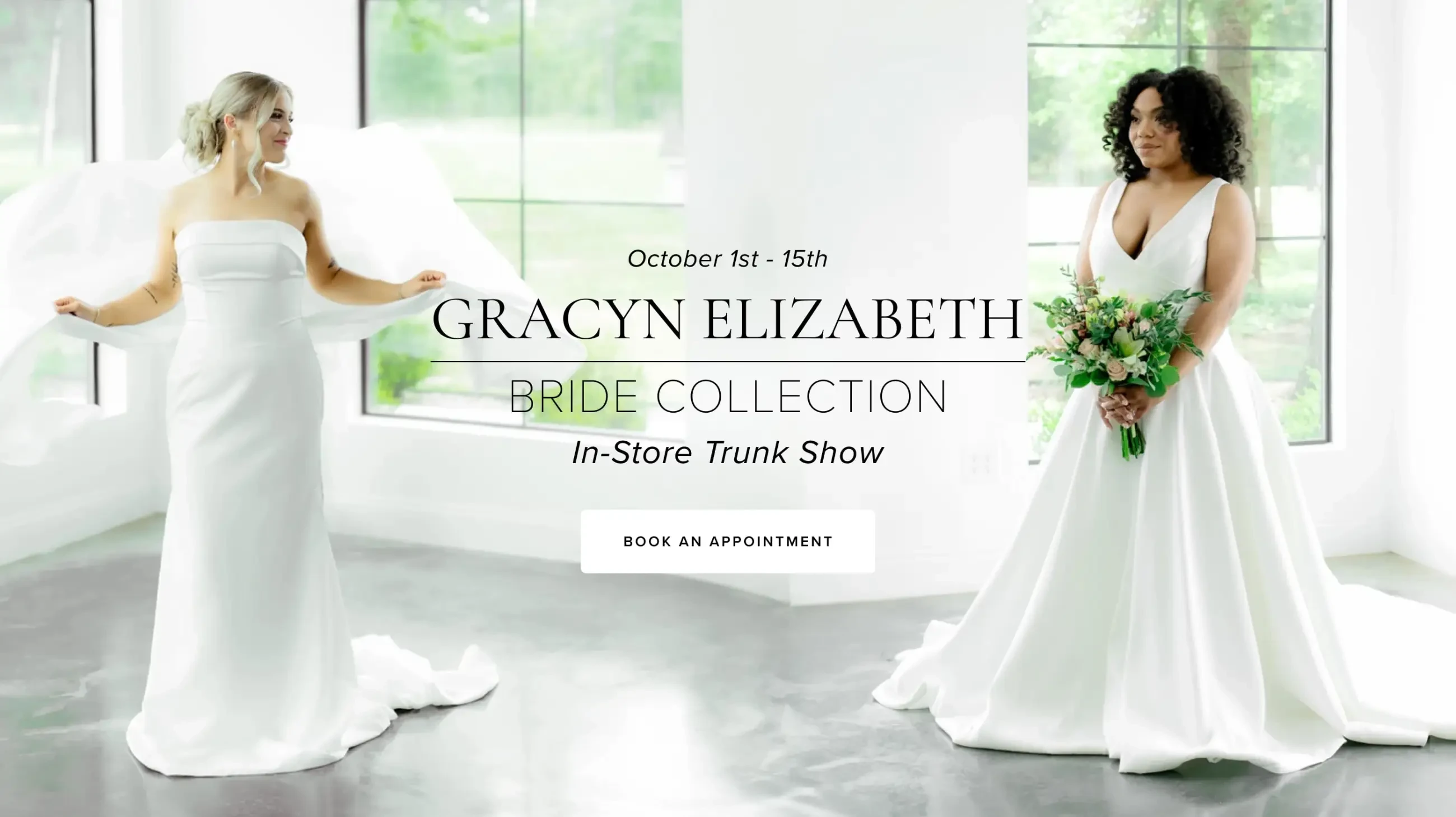 In-Store Trunk Show Banner for Desktop